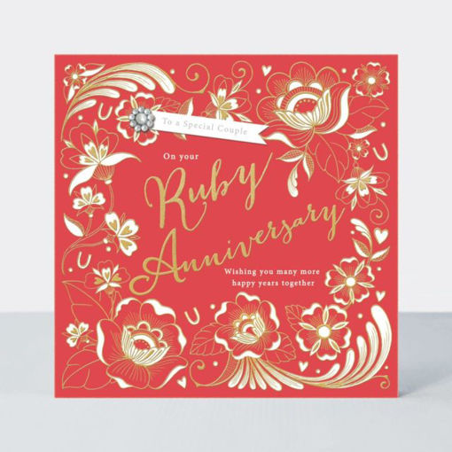 Picture of RUBY ANNIVERSARY CARD